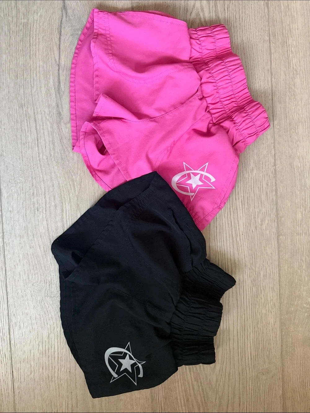 Kids Active Shorts - Pink and Black